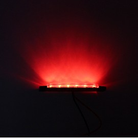 TMH (Pack of 20) 20 Pcs 3.8" 6 LED Red Side Marker Lights, RED Trailer Marker Lights, Rear Side Marker Lamp, Led Marker Lights for Trucks, Cab Marker, RV Marker light