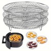 AIMALL 3-Piece Air Fryer Grill Rack – Food Grade 304