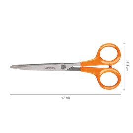 Fiskars Papierschere, Gesamtlänge: 17 cm, Qualitätsstahl/Kunststoff, Classic, 1000816