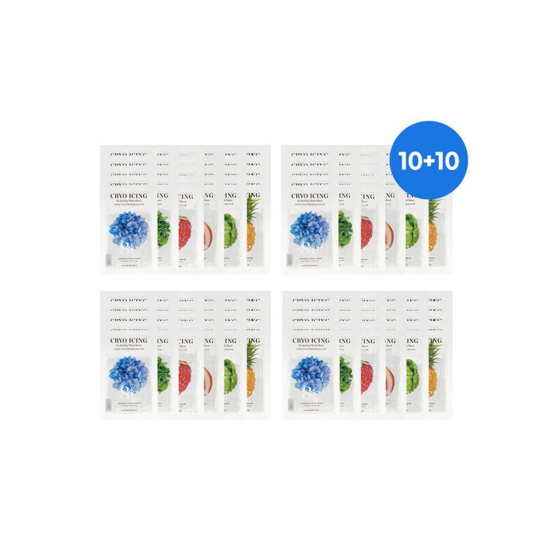 (10+10) Cryo Icing Mask Pack Cooling Pack/Moisture/Soothing/Elasticity (10+10) 크라이오 아이싱