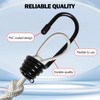 20PCS Plastic Coated Bungee Cord Hooks Spiral Shock Cord Hook