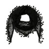 Zcbzbn Openwork Lace Fringe Triangular Scarf, Lace, Veil, Classic, Breathable,