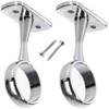 Wardrobe Rail Centre Supports Brackets 19mm Chrome Plated Round Wardrobe