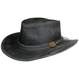 SCIPPIS Irving Leather Hat, black