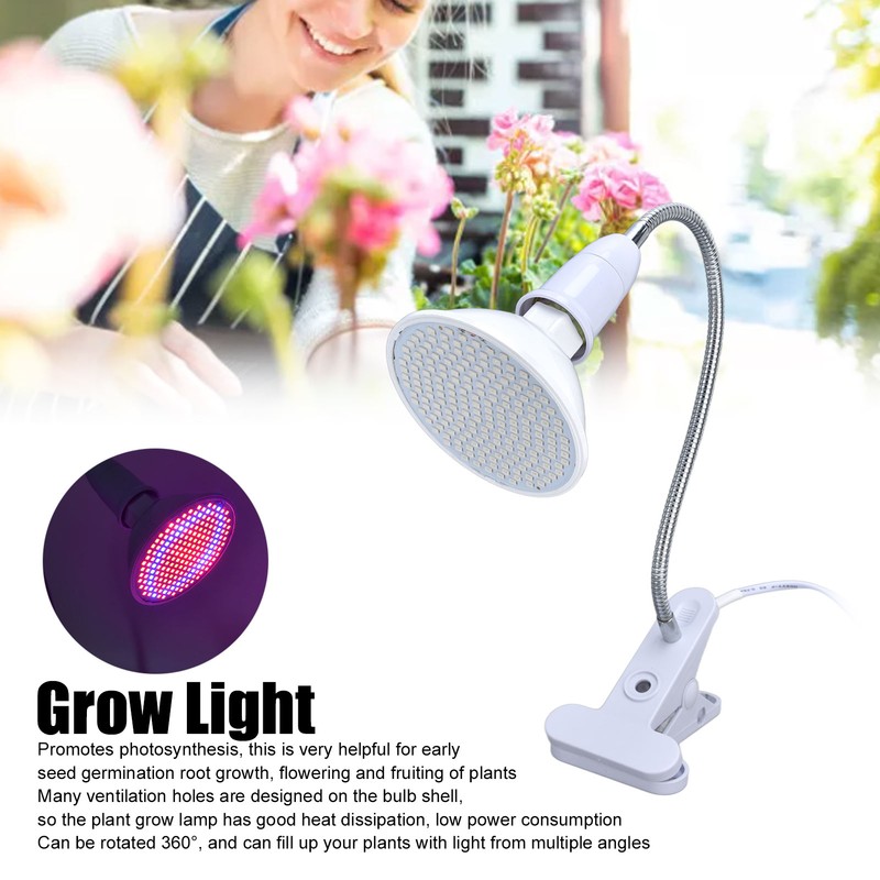 200LED Grow Light Greenhouse Plant Grow Lamp 360° Rotatable Plant