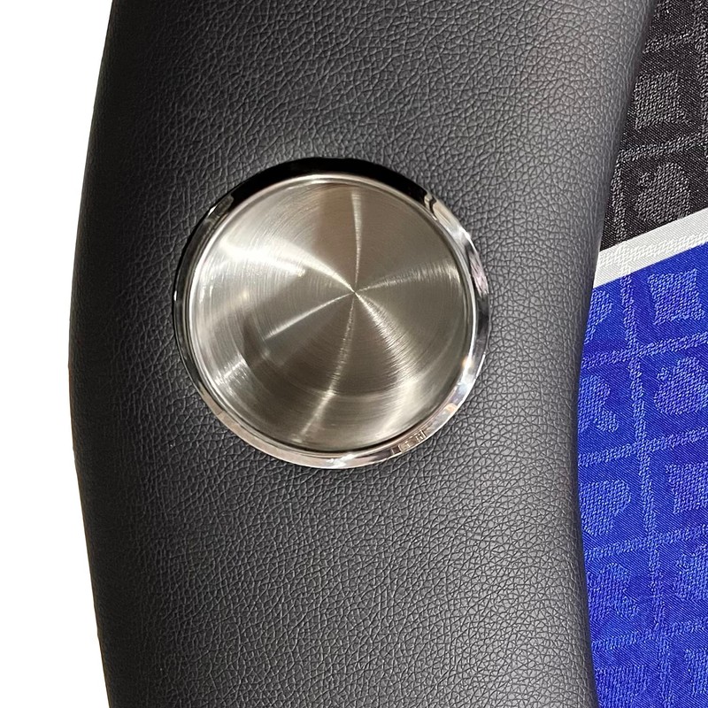 SEETOOOGAMES Stainless Steel Drop-in Anti-Spill Cup Holder,Poker Table Cup Holder