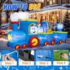 Nervure 10FT Hanukkah Train and Menorah Inflatables - Hanukkah Inflatable