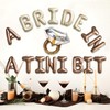 A Bride in Tini Bit Letter Balloons with Diamond Ring