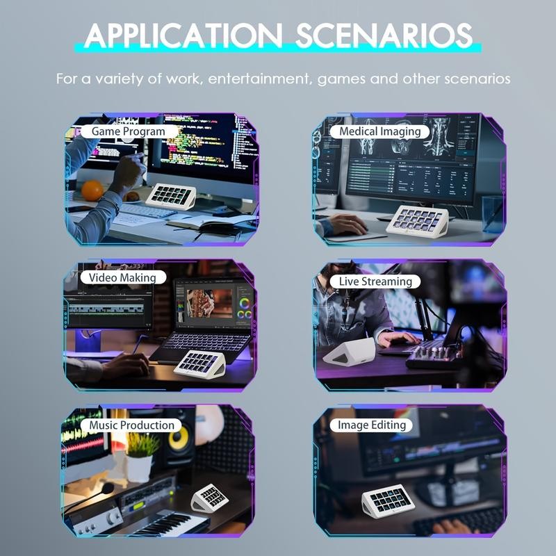 New Akp153 Studio Deck Stream Controller 15 Macro Keys Trigger