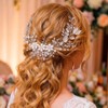 Unicra Flores de novia para el pelo de la boda