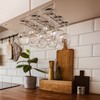 Deco Brothers Under Cabinet Wine Glass Rack, 3 Rail Stemware