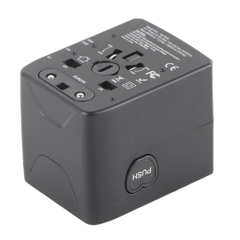 Universal Travel Adapter International Plug Power Converter Multi Outlets