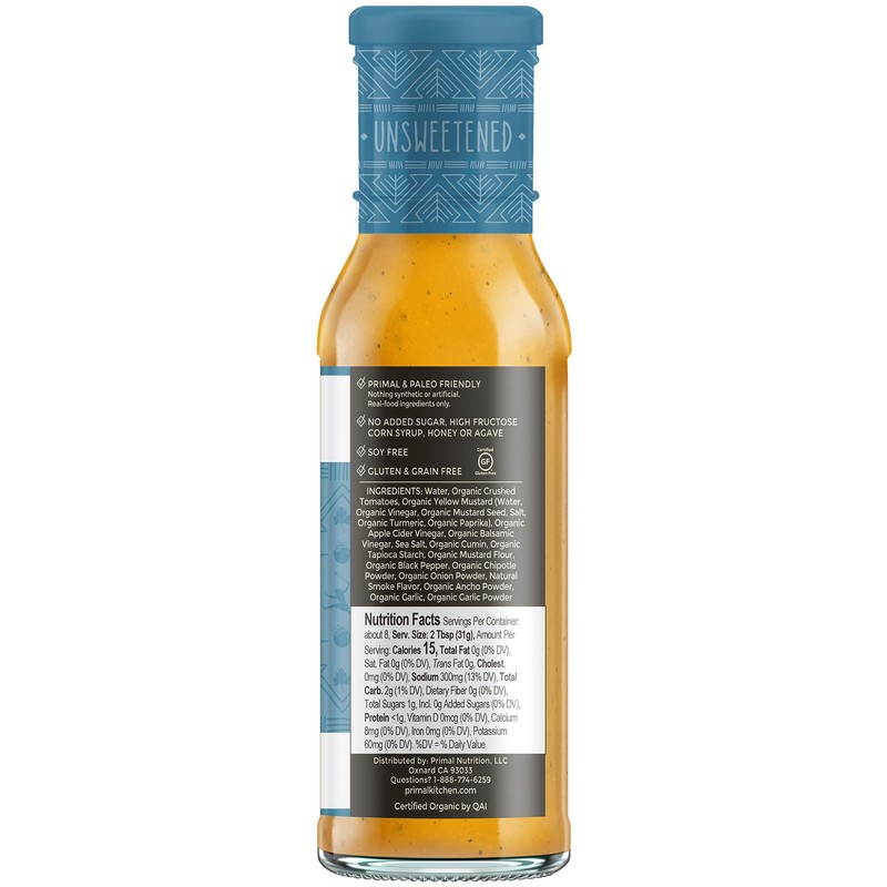 Primal Kitchen Organic Original BBQ, Golden BBQ & Steak Sauce
