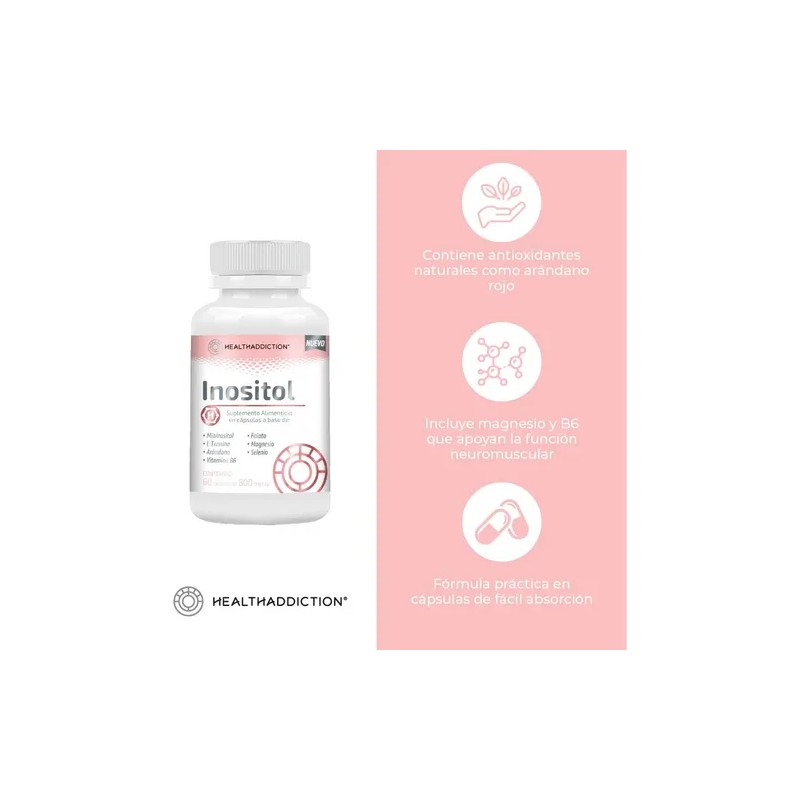 Myoinositol Mujer Magnesio Healthaddiction Cápsulas
