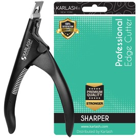 (Black) - Karlash Acrylic UV Gel False Nail Tip Clipper Edge Cutter Trimmer Cuticle Nipper Cutter Pusher