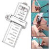 Silver Leather Border Cutter Manual Leather Craft Carving Positioning Swivel