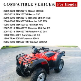 Front & Rear Wheel Center Cap & Nut Pin for Honda Recon 250 TRX250TE/TM Rancher 350 TRX350TE/TM Foreman 400 TRX400FW Rancher 420 TRX420TE/TM Foreman 450 TRX450FE 1995-2023