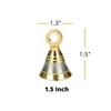 UAPAN Brass Pooja Bell with J Hook (Pack of 6,