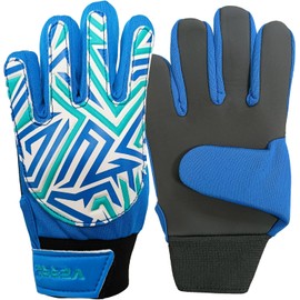 Verri Guantes para Portero Infantil para niño con Palma de látex para Mejorar en la práctica del fútbol Soccer y Proteger Las Manos de Impactos o tiros