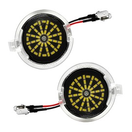 AlyoNed Pair Newly Redesigned Version 48 LED Chip Side Mirror Puddle Lights