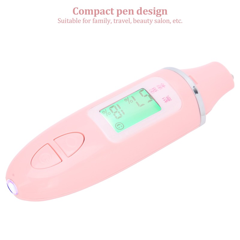 Multifunctional Skin Moisture Tester LCD Display Facial Skin Water Oil