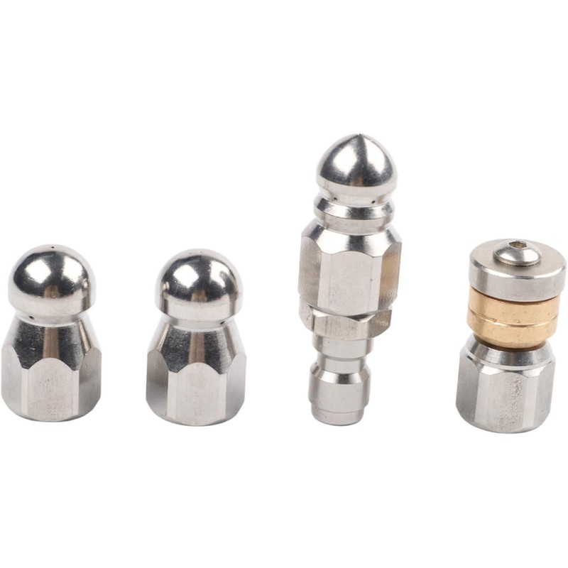 Boquilla para Desatascar Tuberías 1/4 NPT de Acero Inoxidable Hasta