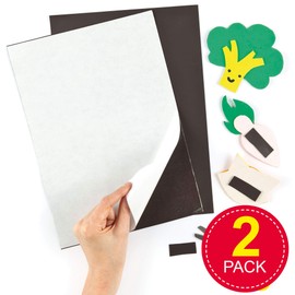 Baker Ross ET315 Selbstklebende Magnetfolie, A4, 2 Stück, für Kinder, Kunst- und Bastelbedarf, sortiert