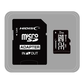 HI DISC Class 10 MicroSDHC Card, 32GB SD Converter Adapter/Plastic Case Included (Data Recovery Service) Black
