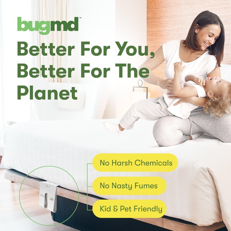 BugMD Bed Bug Trap (2 Pack, 24 Traps) - Interceptors,