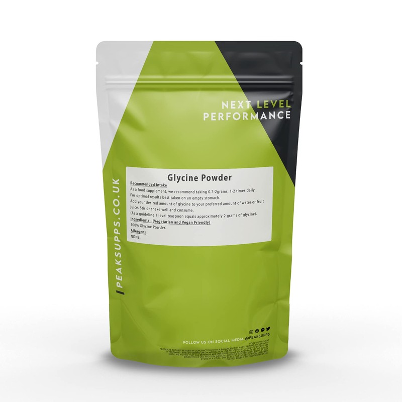 Glycine Powder 250g | Pure L-Glycine | Vegan Friendly, GMO