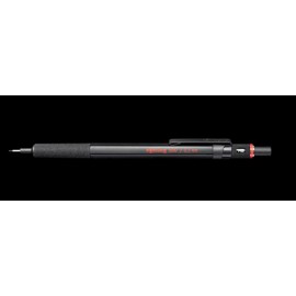 rOtring 500 Mechanical Pencil 0.5mm - Black Barrel Tikky Lead Refills, HB - 0.5mm (12 Leads) | Eraser B20