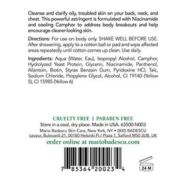 Mario Badescu Loción Limpiadora Especial "O" Tónico para Pieles Grasas |Tónico Corporal que Minimiza los Poros y Unifica el Tono de la Piel |Formulado con Extracto de Pepino y Niacinamida| 236 ml