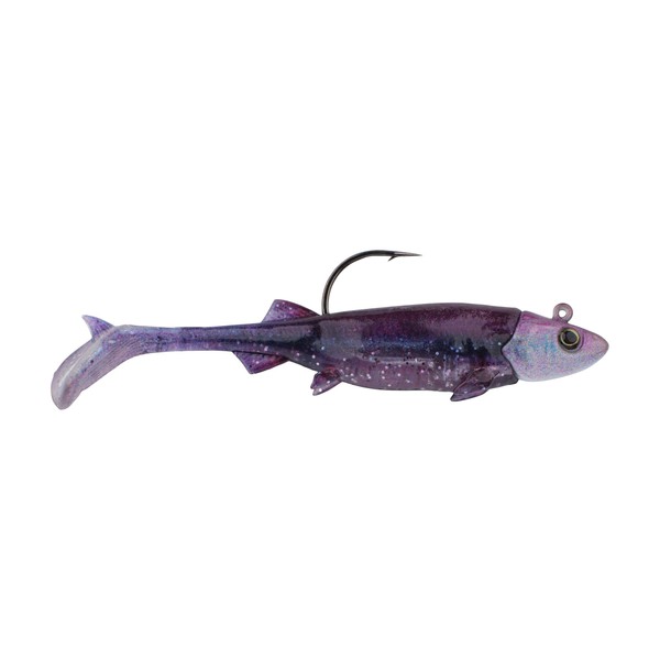 Berkley PowerBait Pre-Rigged Minnotator Fishing Bait, Purple Shiner, 3 in,
