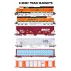 BNSF Freight Train 6 magnets Andy Fletcher