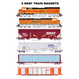 BNSF Freight Train 6 magnets Andy Fletcher