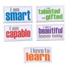 Inspired Minds Self-Esteem Booster Magnets, Assorted, Set of 5