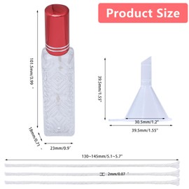 CHGCRAFT Small Alcohol Lamp Glass Alcohol Burner Lamp with 3pcs Replacement Cotton Torch and Funnel Lab Equipment Lamp Burner for Science Experiments Household Camping