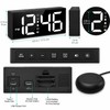Vibrating Alarm Clock for Heavy Sleepers – Large LED Display