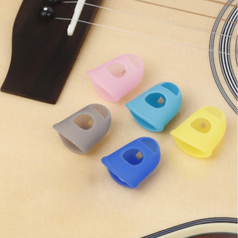 Rubber Finger Tips Guard, 30 Pieces in 10 Colors