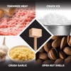 HIC Kitchen Wooden Meat Tenderizer Mallet Marinating Prep Tool, Double