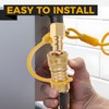 3/8 Inch Natural Gas Quick Connect Fittings Kit, LP Propane