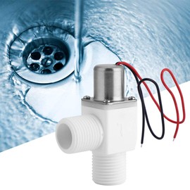 Plastic Electric Pulse Solenoid Valve, 4.5‑6VDC 1/2 Inch Water Control Valve Accessory for Automatic Switch Control in Water Purification Equipment