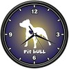 Love Pit Bulls Wall Clock Pitbulls Breeder Dog pet Lover