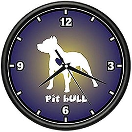 Love Pit Bulls Wall Clock Pitbulls Breeder Dog pet Lover Bulldog Terrier Gift