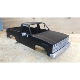3D Printed RC CAR 1986 CHEVY Truck Single Cab Short Bed 1/10 Square Body