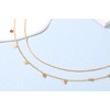 Chaioe Boho Double Belly Chain Gold Sequins Waist Chain Beads
