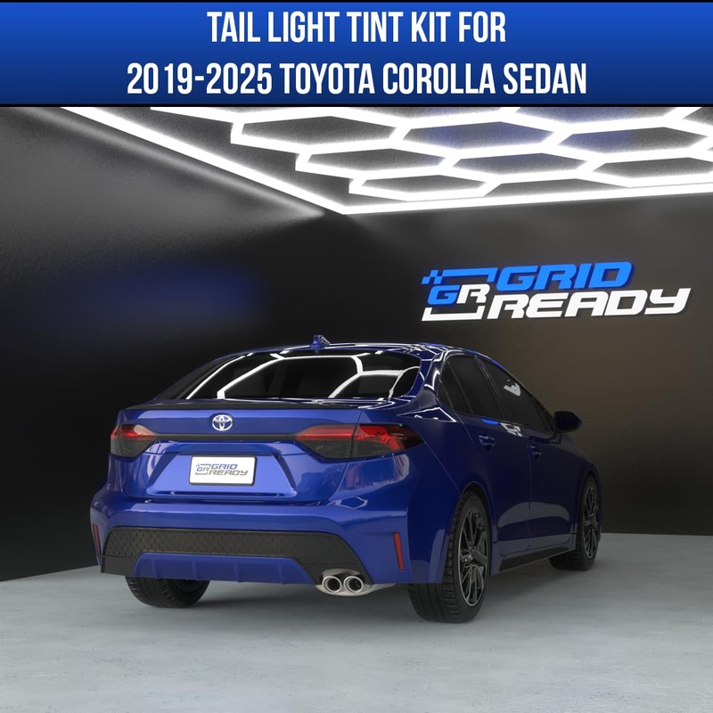 Tail light tint compatible with 2019-2025 Toyota Corolla sedan