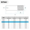 M METERXITY 20-Pack M8 x 16mm Slotted Cylindrical Pin Dowel,