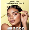 Dual-Ended Eyebrow Pencil & Eyebrow Gel, 2 In 1 Eyebrows