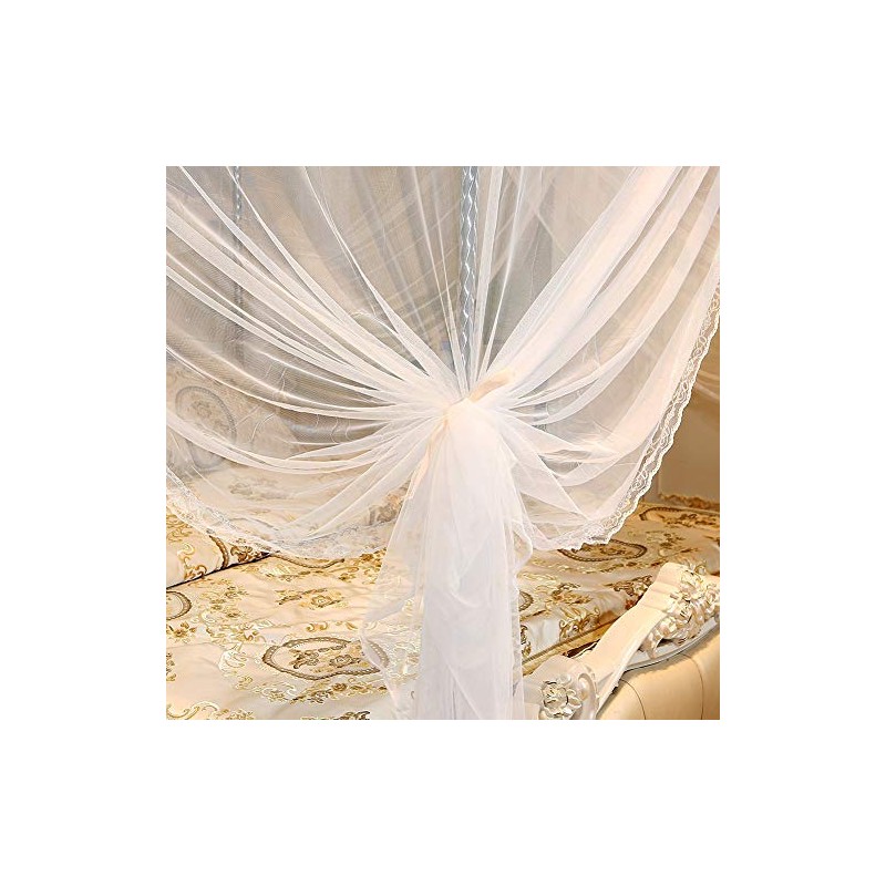 EBTOOLS Mosquito Net 4 Corners Polyester for Single and Double